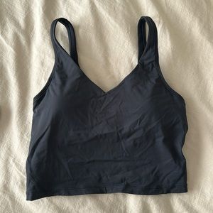 Black long line Bra top